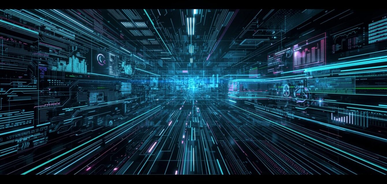 design a background of very pronounced metrics and automation