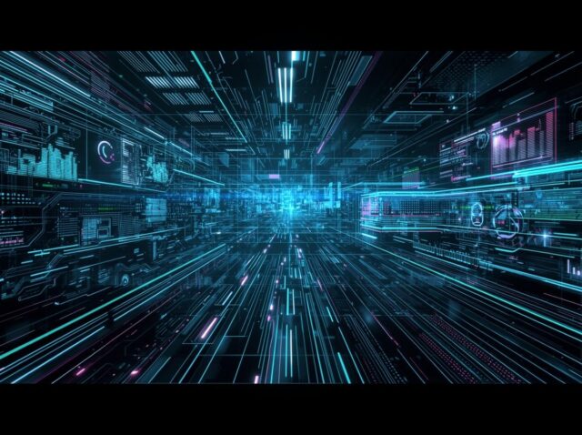 design a background of very pronounced metrics and automation