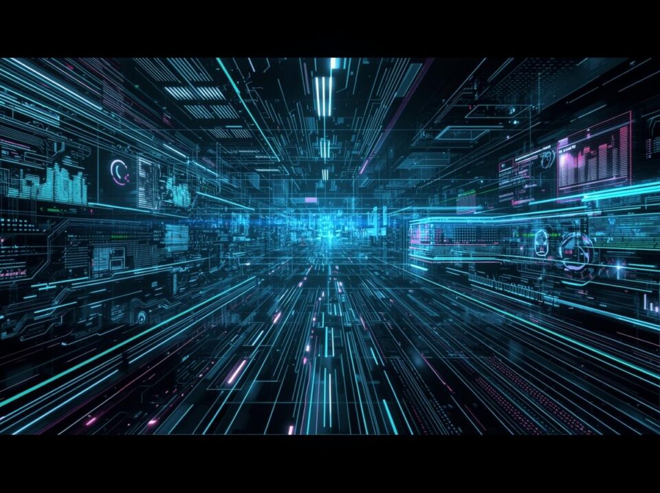 design a background of very pronounced metrics and automation